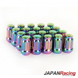 Sada sportovních matic - Forged Steel Japan Racing Nuts JN2 12x1,25 Neon