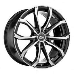 MSW 48 9.00x21" 5x108 ET48 GLOSS BLACK FULL POLISHED