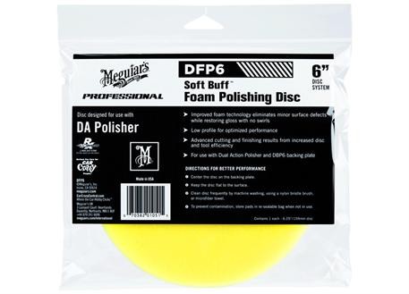 Meguiar's DA Foam Polishing Disc 6" - profesionální pěnový lešticí kotouč pro DA leštičku 6" / 159 m - Kliknutím zobrazíte detail obrázku.
