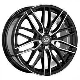 MSW 72 8.00x18" 5x110 ET35 GLOSS BLACK FULL POLISHED
