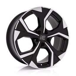 MSW 43 8.50x20" 5x108 ET45 GLOSS BLACK FULL POLISHED