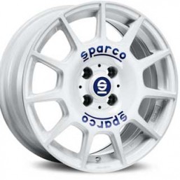 SPARCO SPARCO TERRA 7.00x16" 4x100 ET30 WHITE BLUE LETTERING