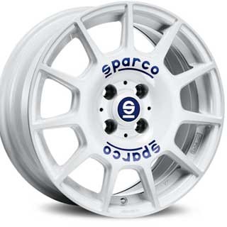 SPARCO SPARCO TERRA 7.00x16" 4x100 ET37 WHITE BLUE LETTERING - Kliknutím zobrazíte detail obrázku.