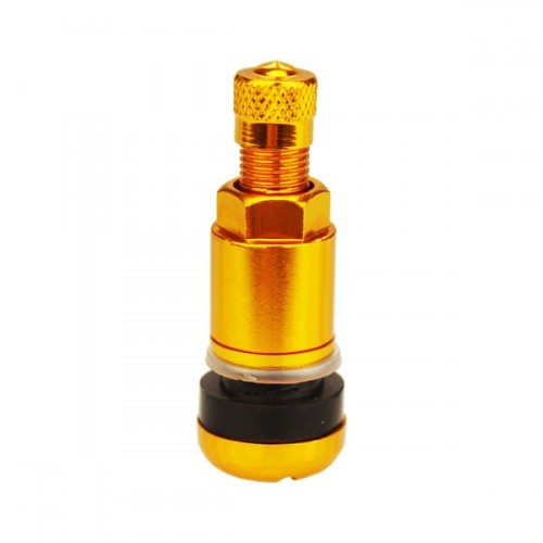 Pevnostní ventilek hliníkový zlatý Carbonado - Kliknutím zobrazíte detail obrázku.